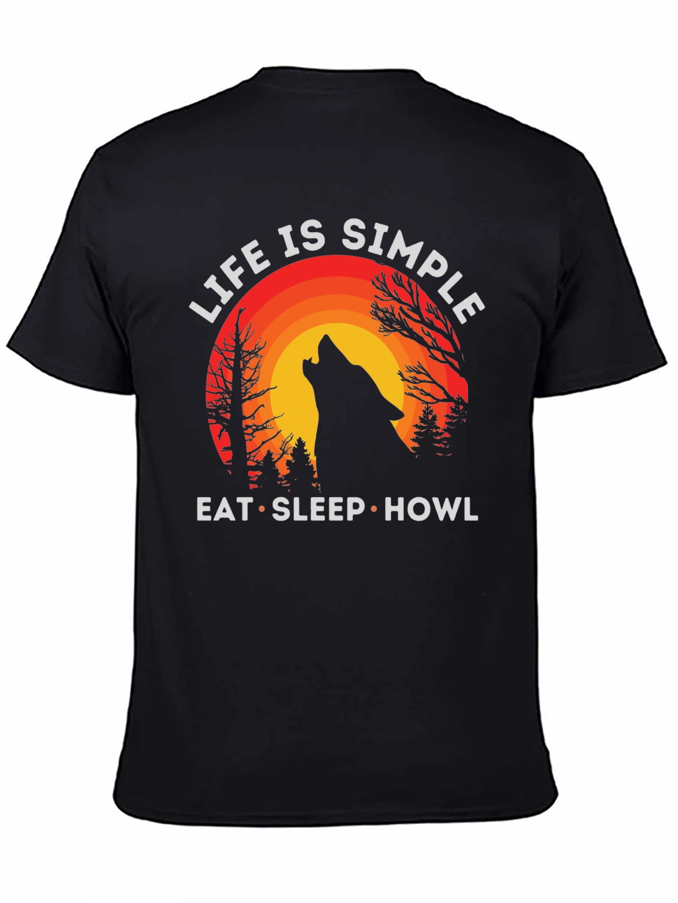 Life is Simple Wolf T-Shirt
