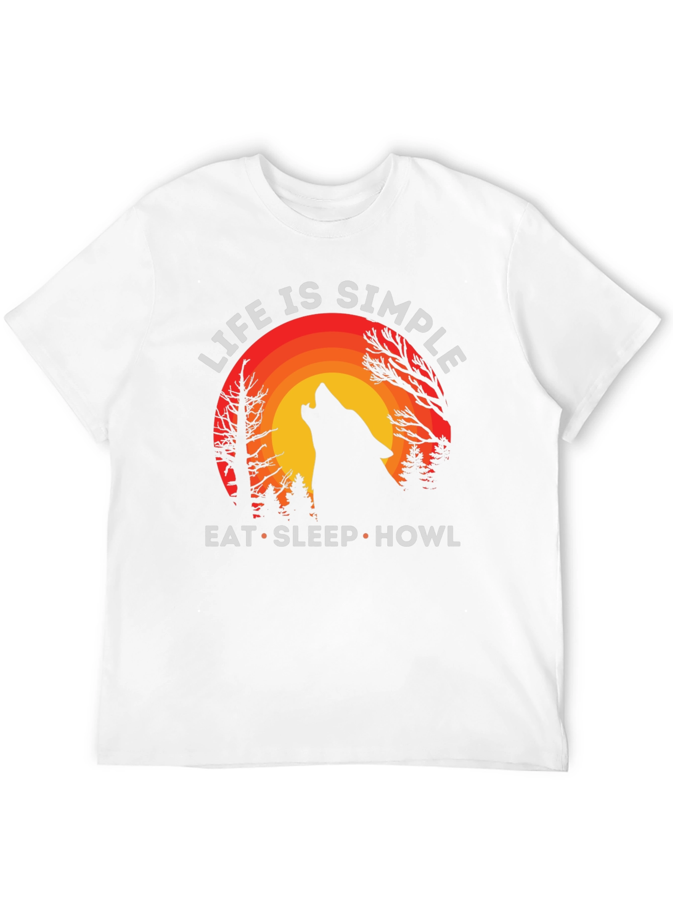 Life is Simple Wolf T-Shirt