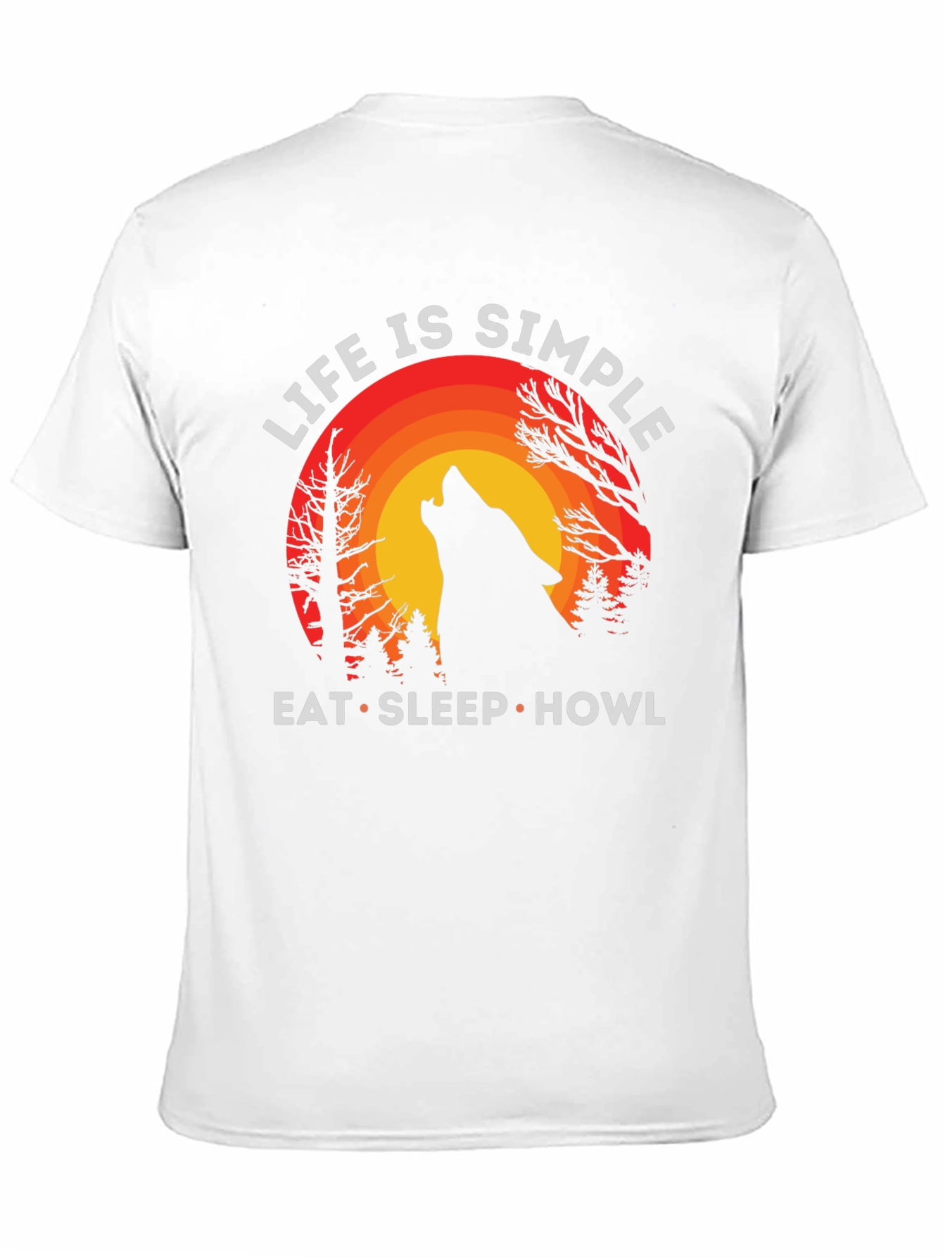 Life is Simple Wolf T-Shirt
