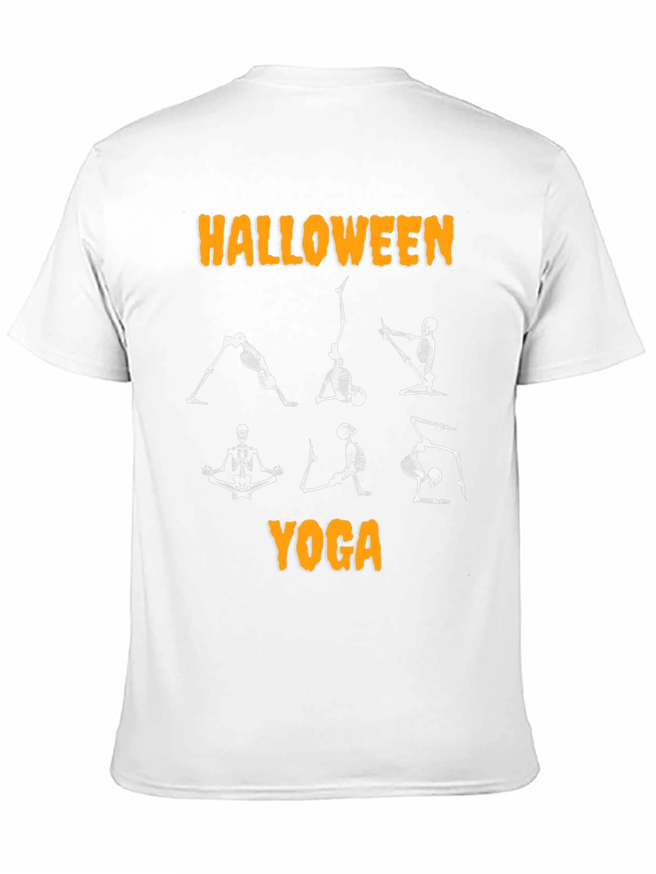 Halloween Yoga Skeleton Black T-Shirt