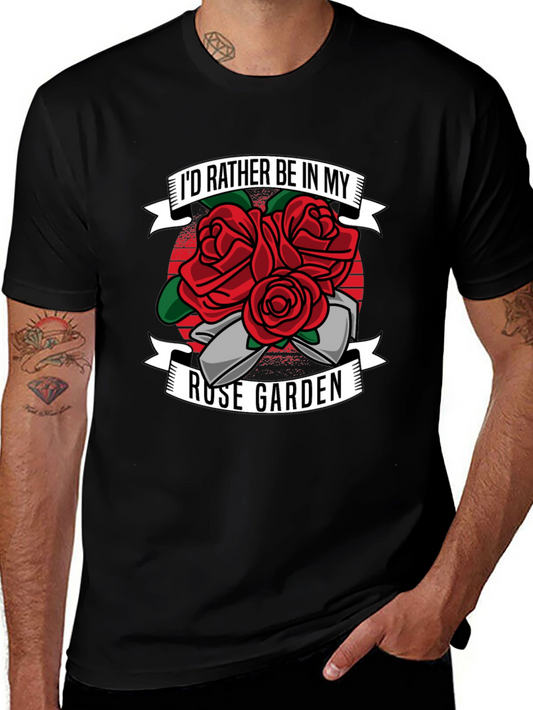 Rose Garden Graphic T-Shirt - Gardening Lover Tee