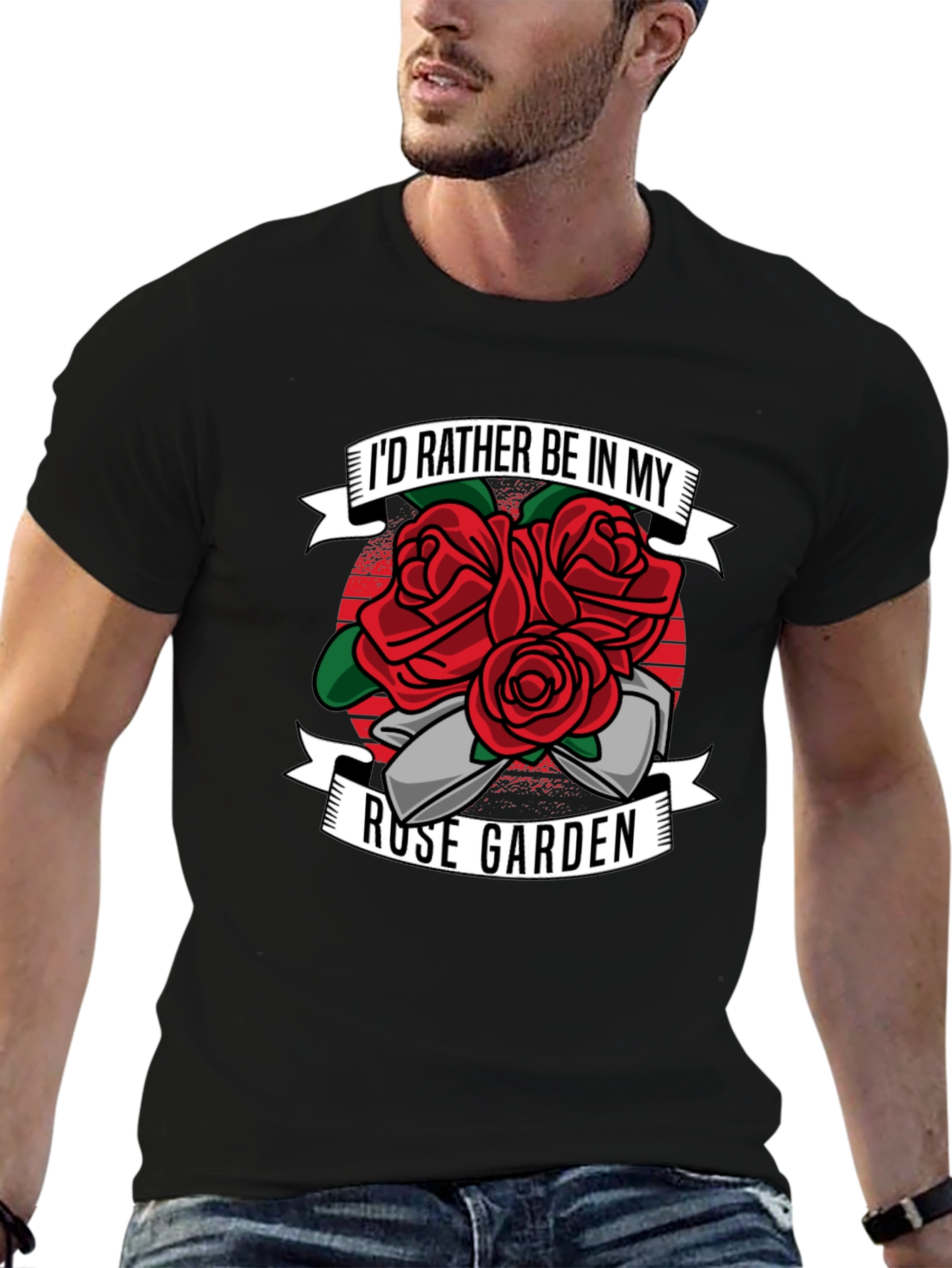Rose Garden Graphic T-Shirt - Gardening Lover Tee