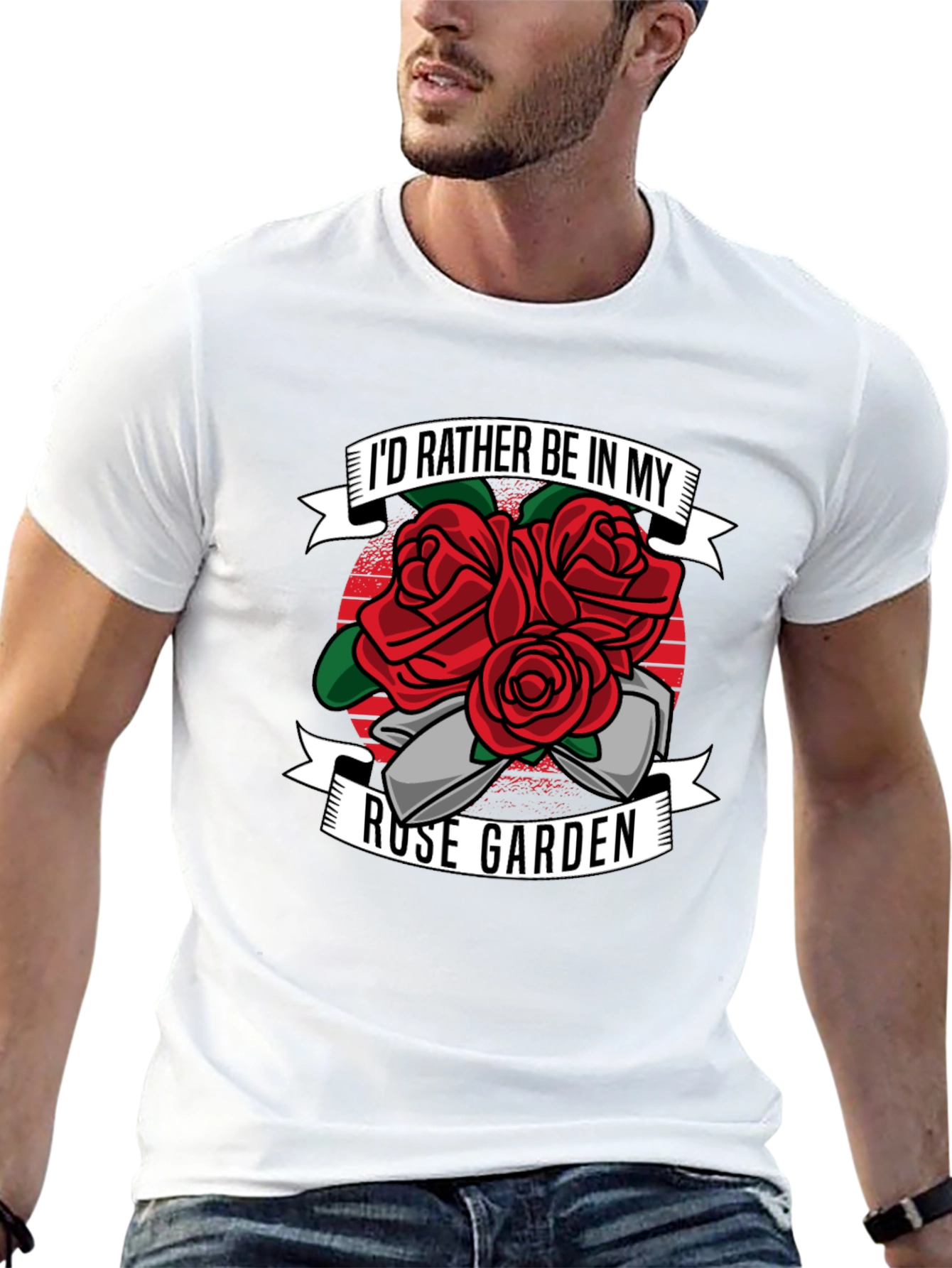 Rose Garden Graphic T-Shirt - Gardening Lover Tee