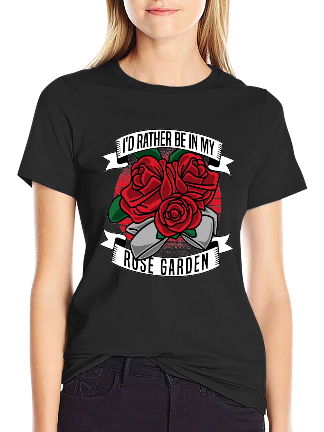 Rose Garden Graphic T-Shirt - Gardening Lover Tee