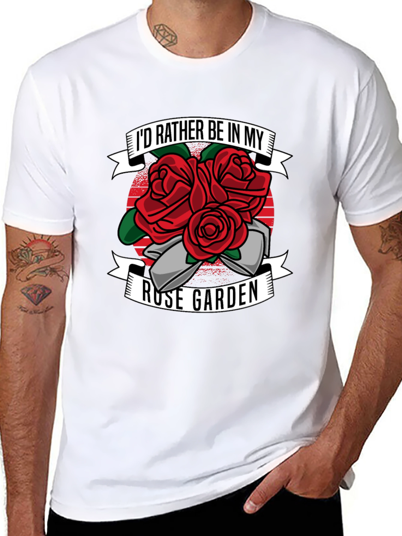 Rose Garden Graphic T-Shirt - Gardening Lover Tee