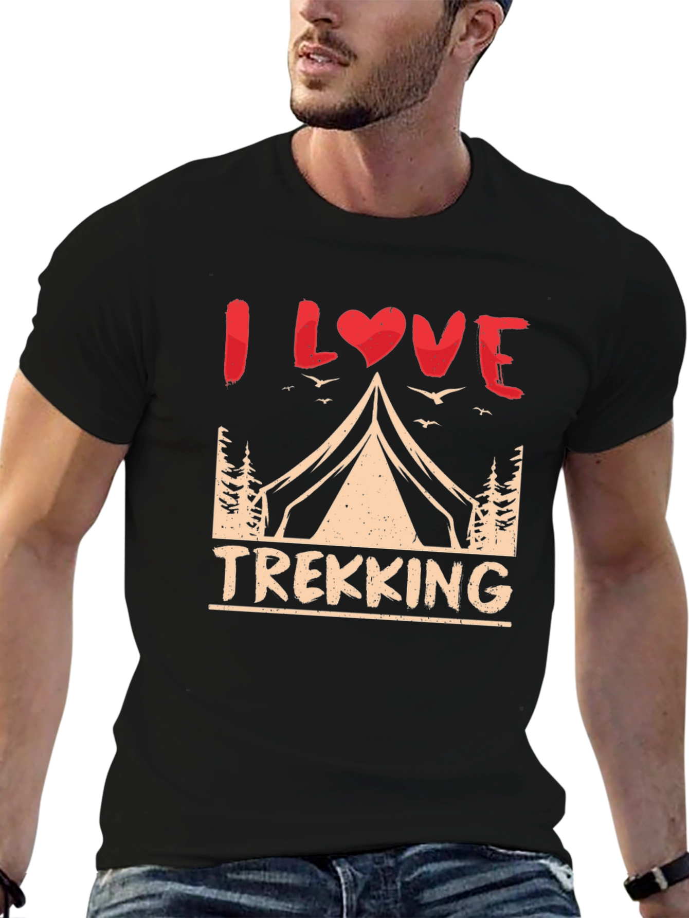 I Love Trekking Graphic T-Shirt