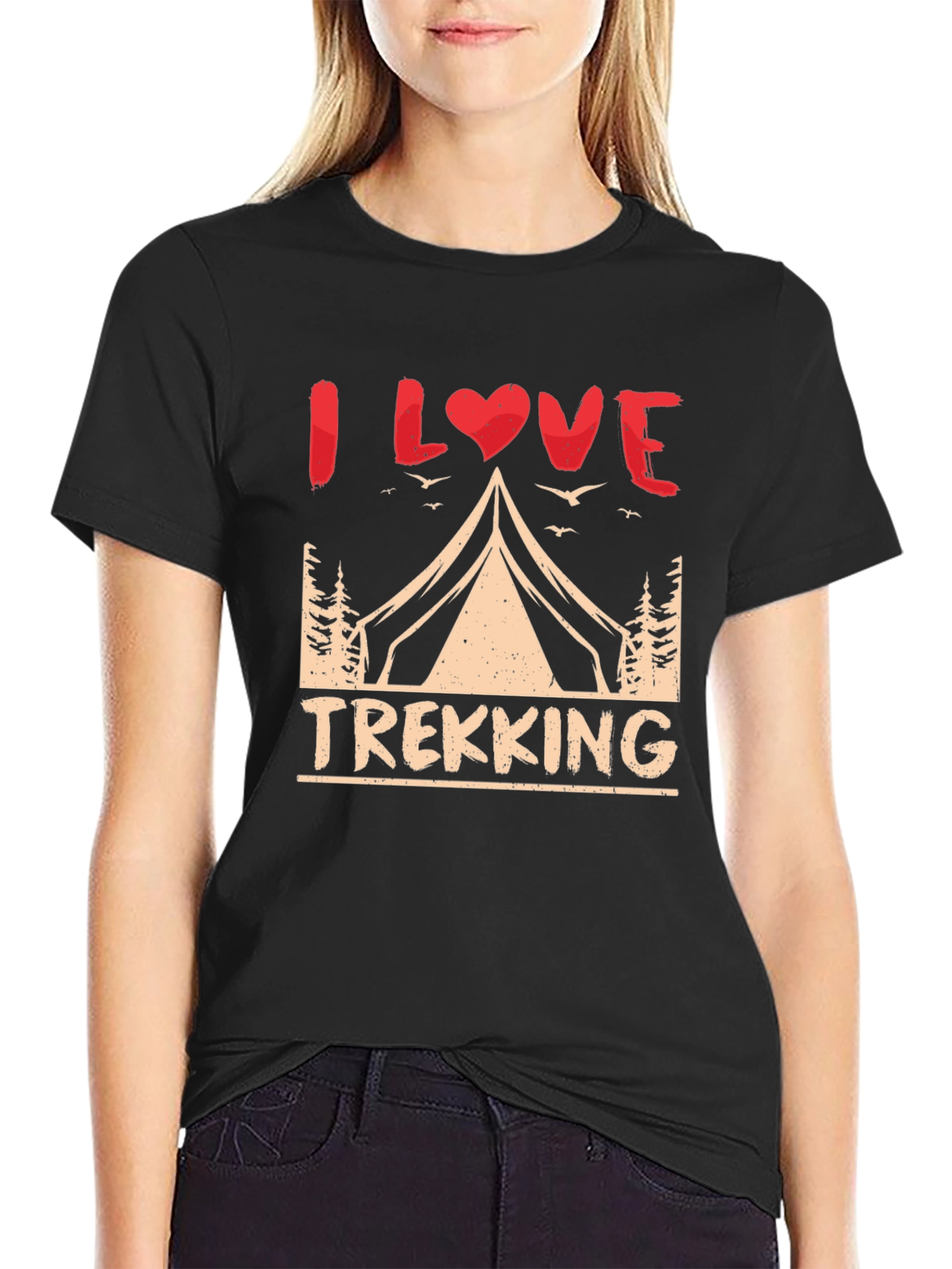 I Love Trekking Graphic T-Shirt