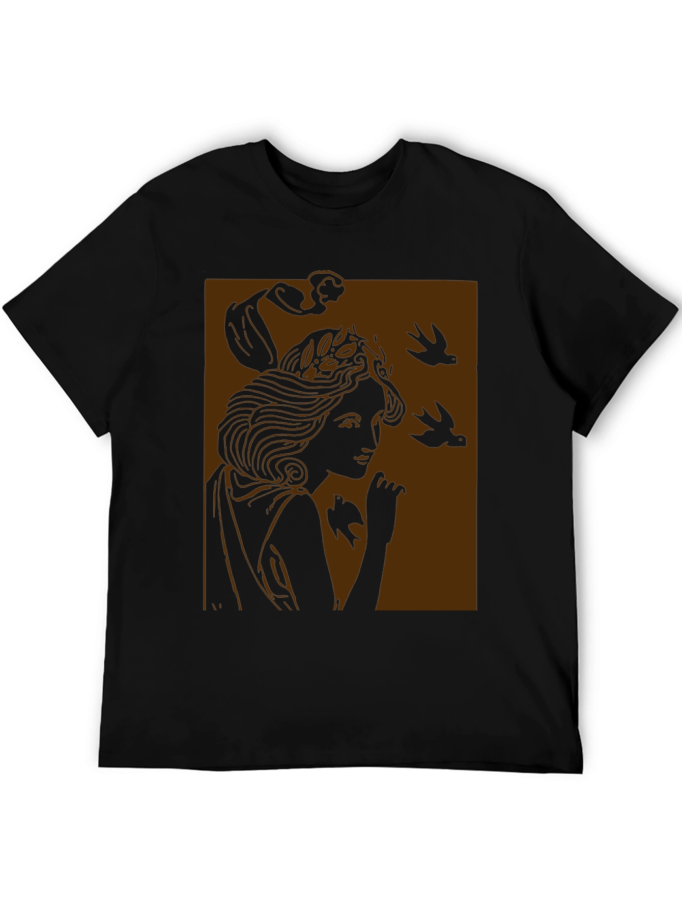 Art Nouveau Graphic Tee - Black Unisex T-Shirt