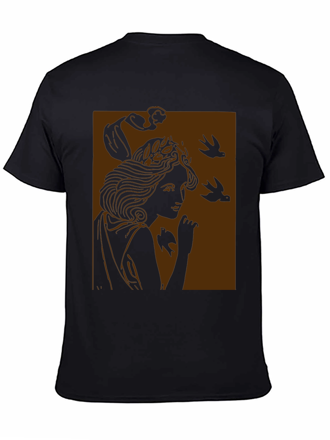 Art Nouveau Graphic Tee - Black Unisex T-Shirt