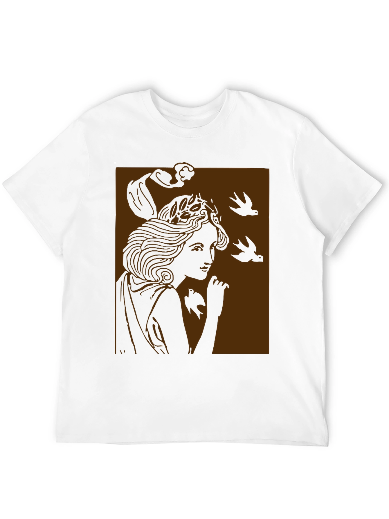 Art Nouveau Graphic Tee - Black Unisex T-Shirt