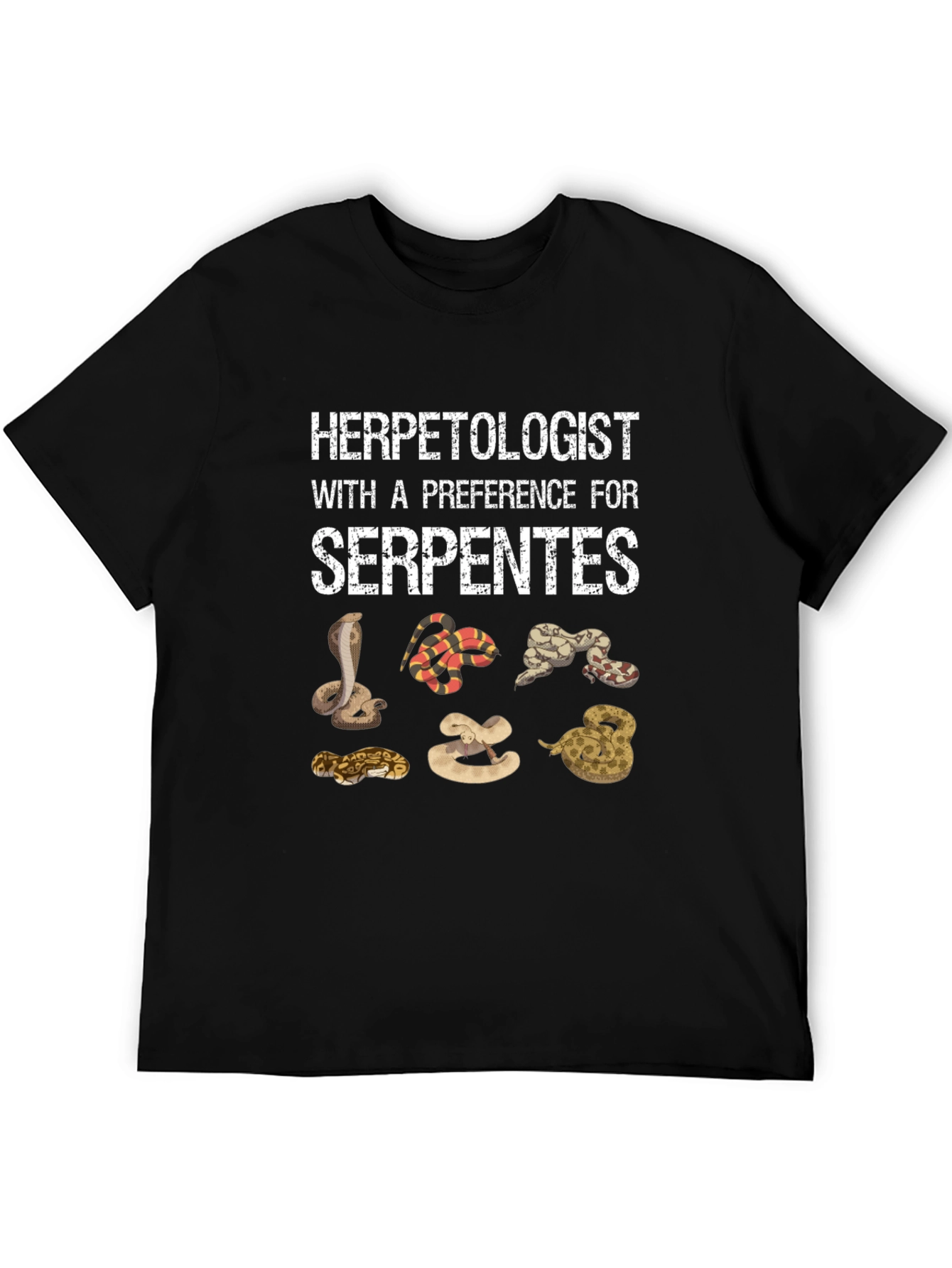 Herpetologist Serpentes Snake T-Shirt