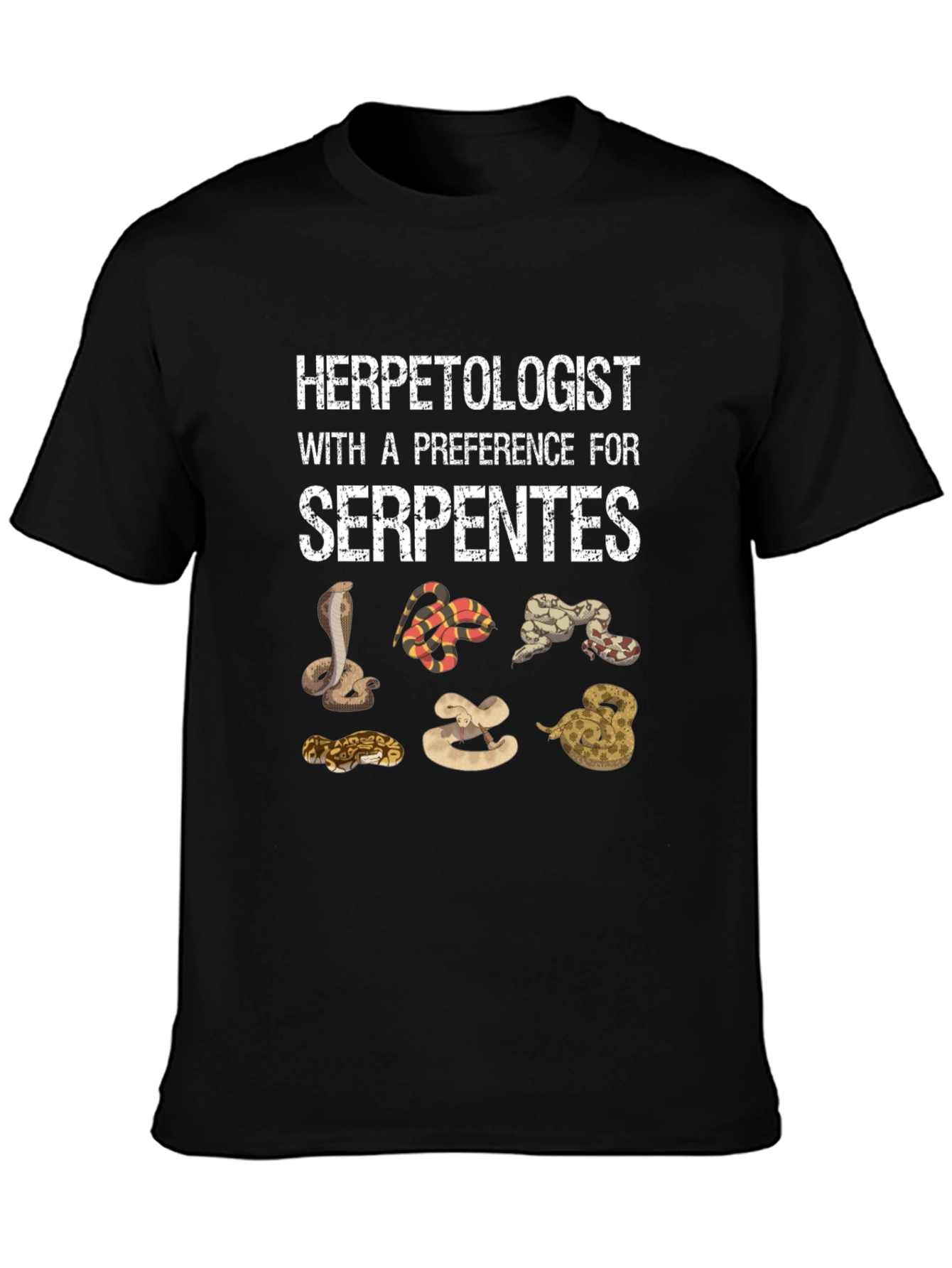 Herpetologist Serpentes Snake T-Shirt