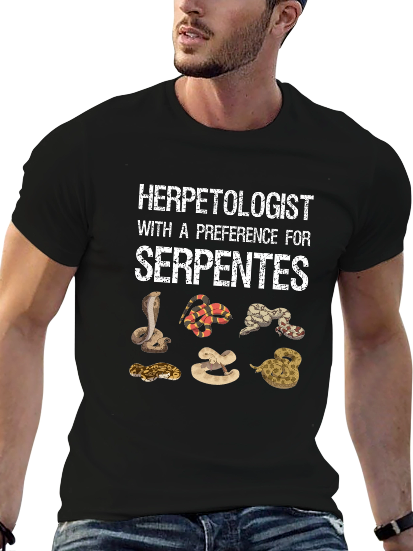 Herpetologist Serpentes Snake T-Shirt