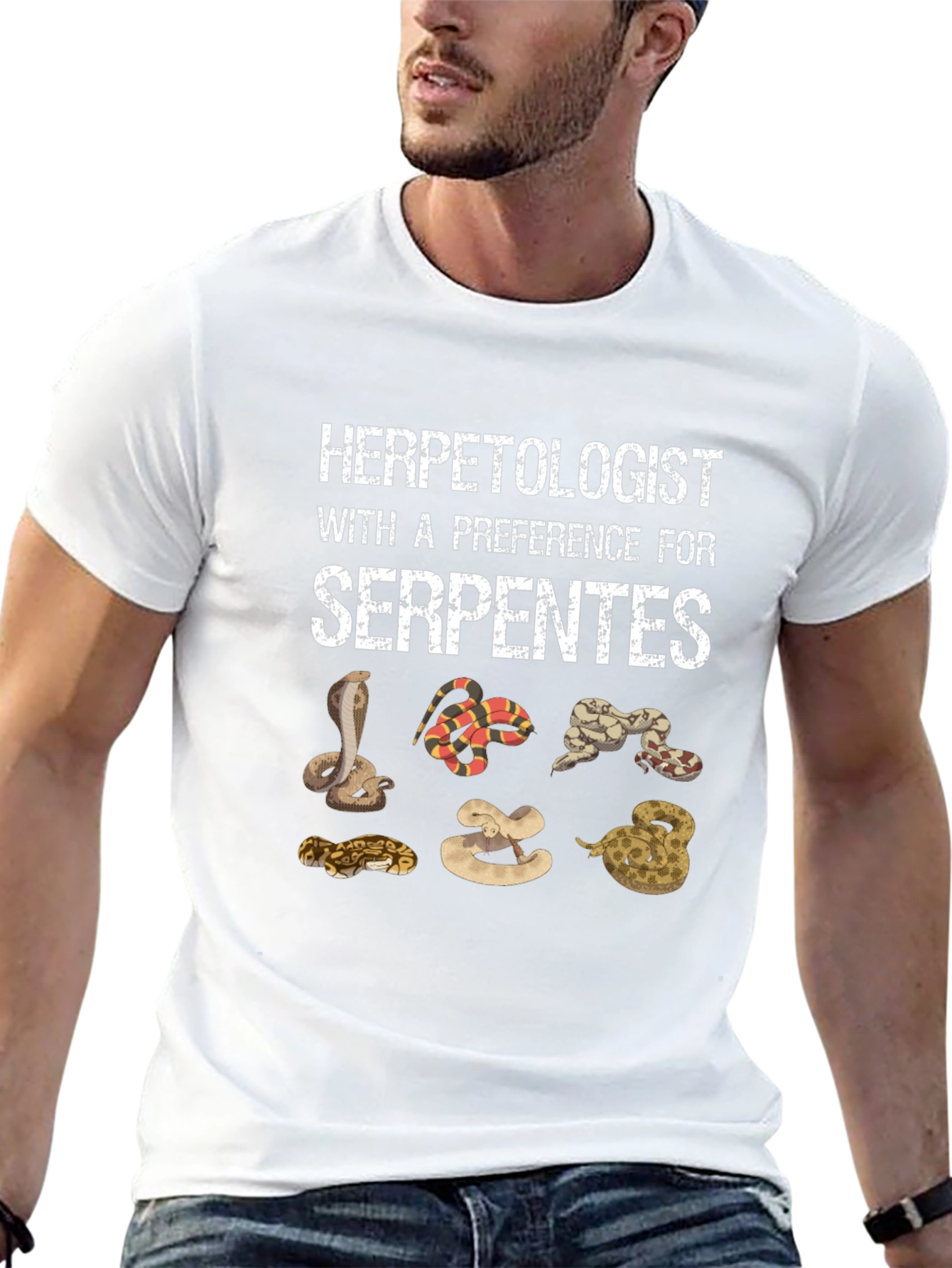 Herpetologist Serpentes Snake T-Shirt