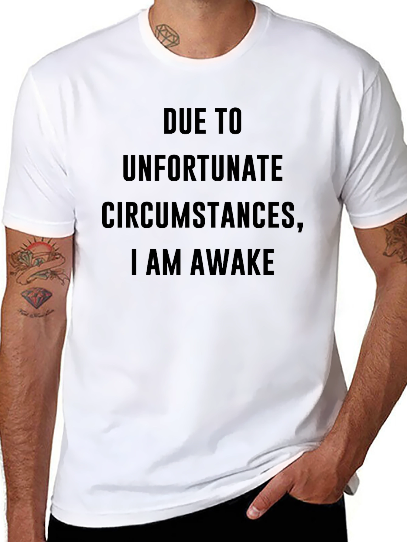 Unfortunate Circumstances Awake Black T-Shirt