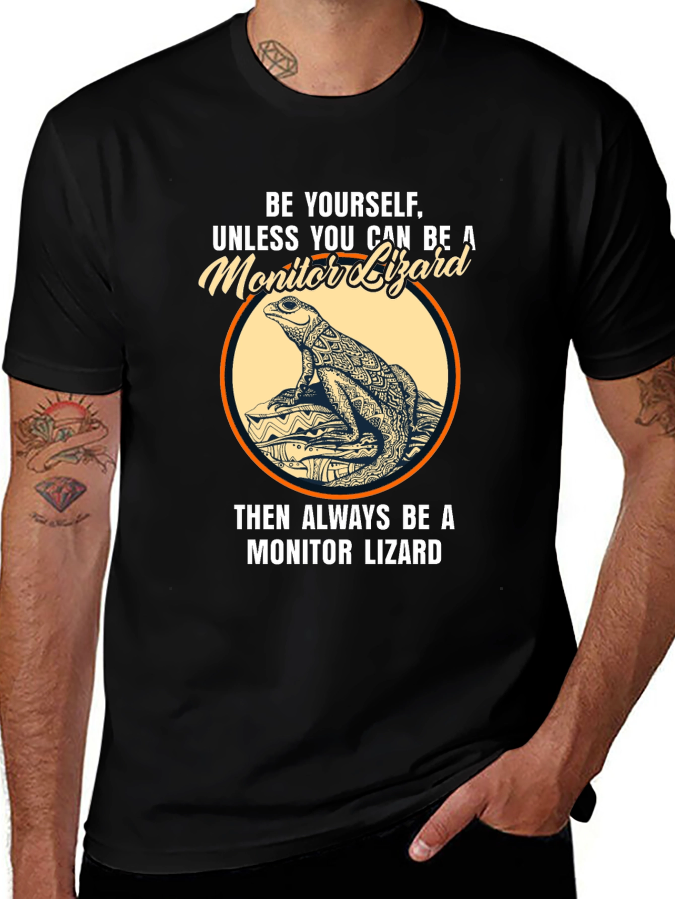Be Yourself Monitor Lizard Graphic T-Shirt