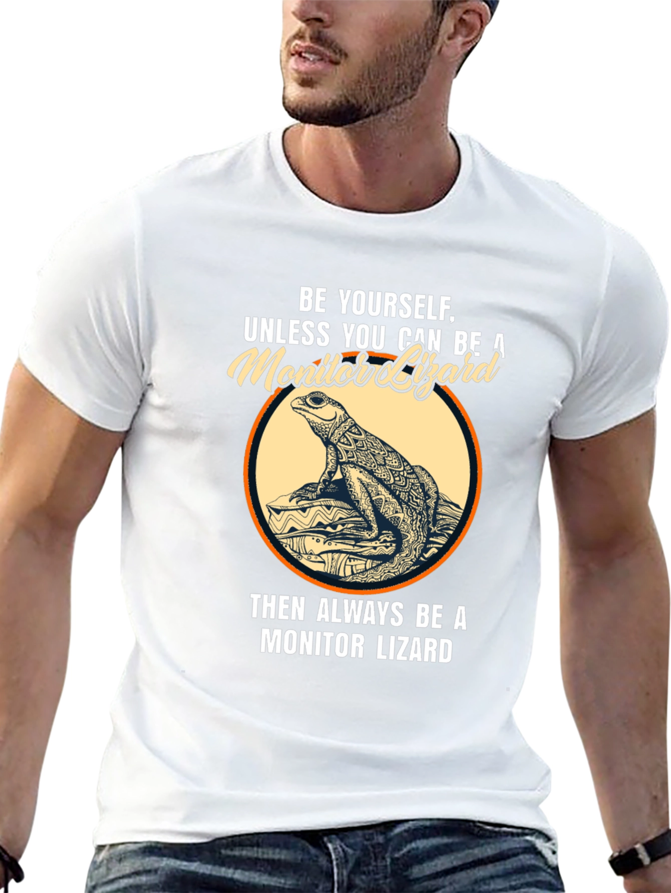 Be Yourself Monitor Lizard Graphic T-Shirt