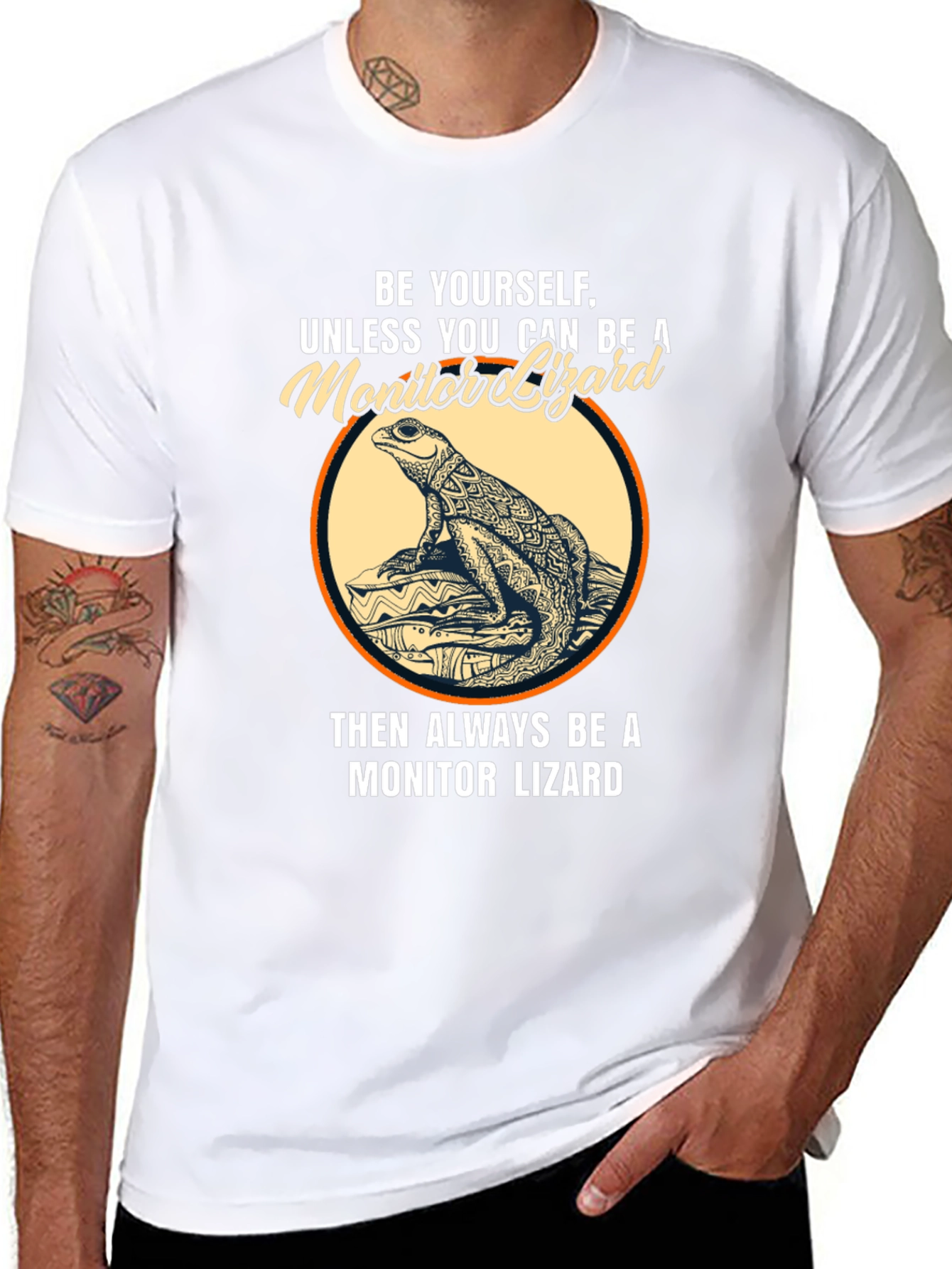 Be Yourself Monitor Lizard Graphic T-Shirt