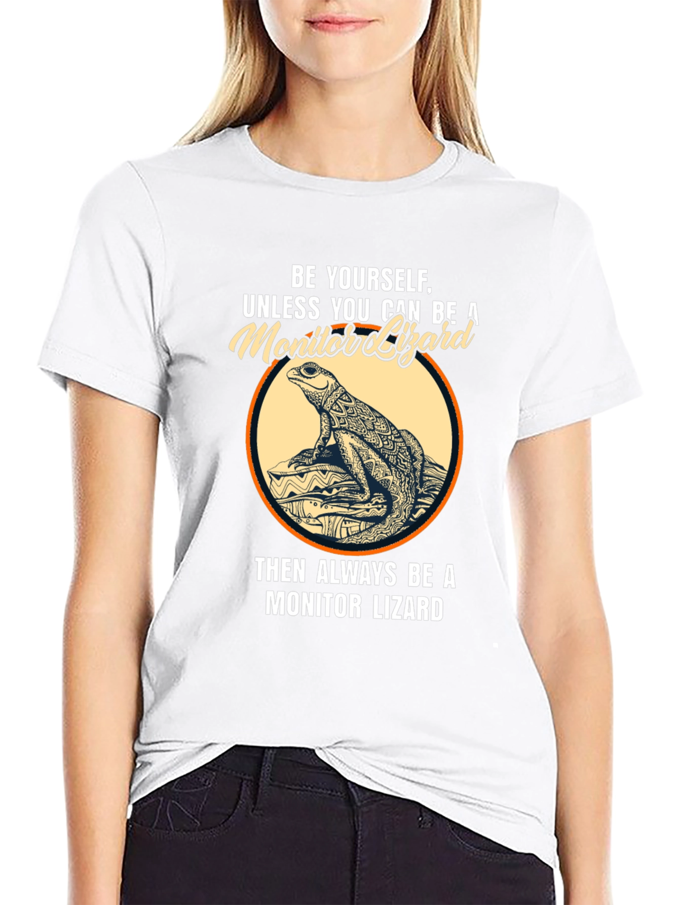 Be Yourself Monitor Lizard Graphic T-Shirt