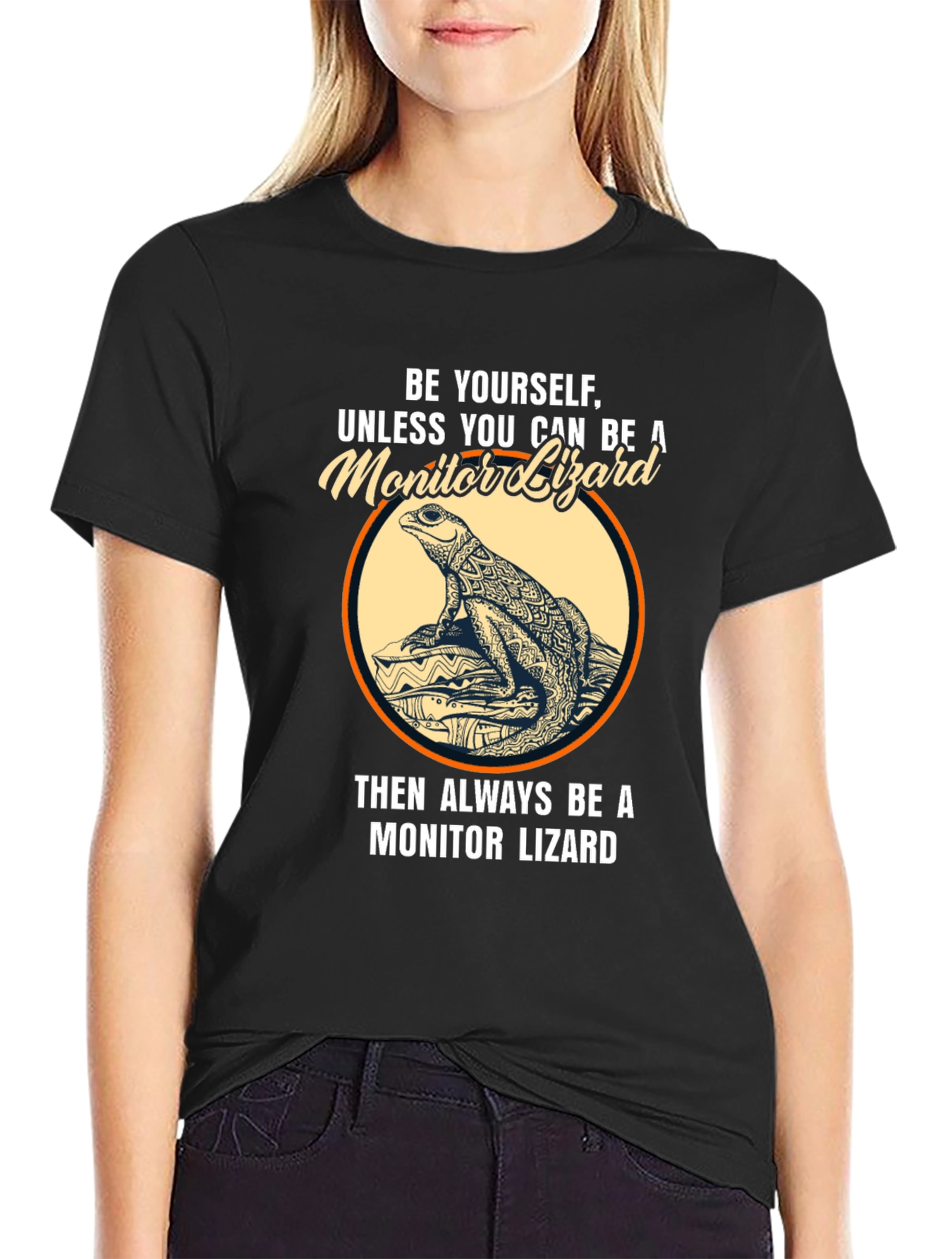 Be Yourself Monitor Lizard Graphic T-Shirt