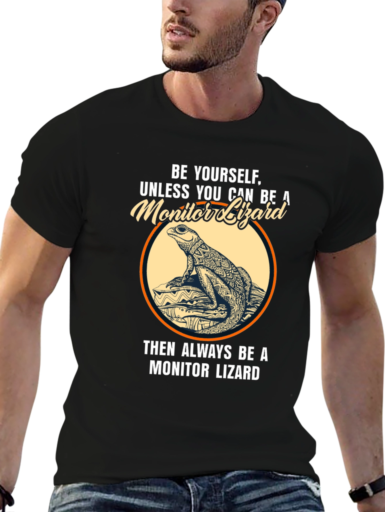 Be Yourself Monitor Lizard Graphic T-Shirt