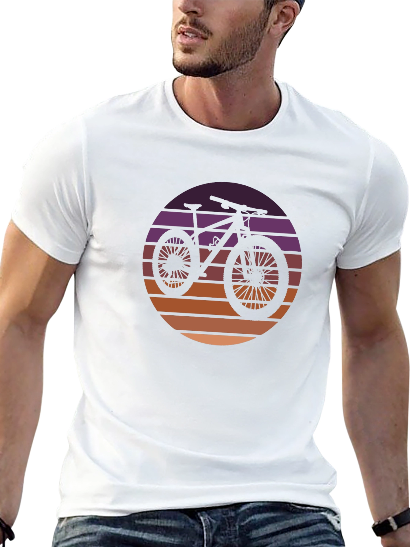 Sunset Bike Graphic Tee - Stylish Casual Wear