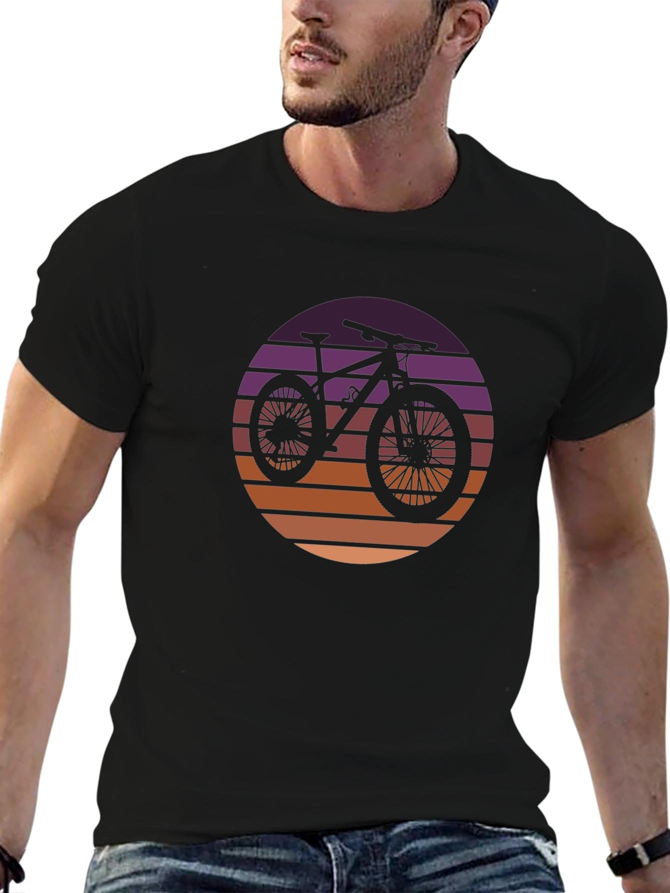 Sunset Bike Graphic Tee - Stylish Casual Wear
