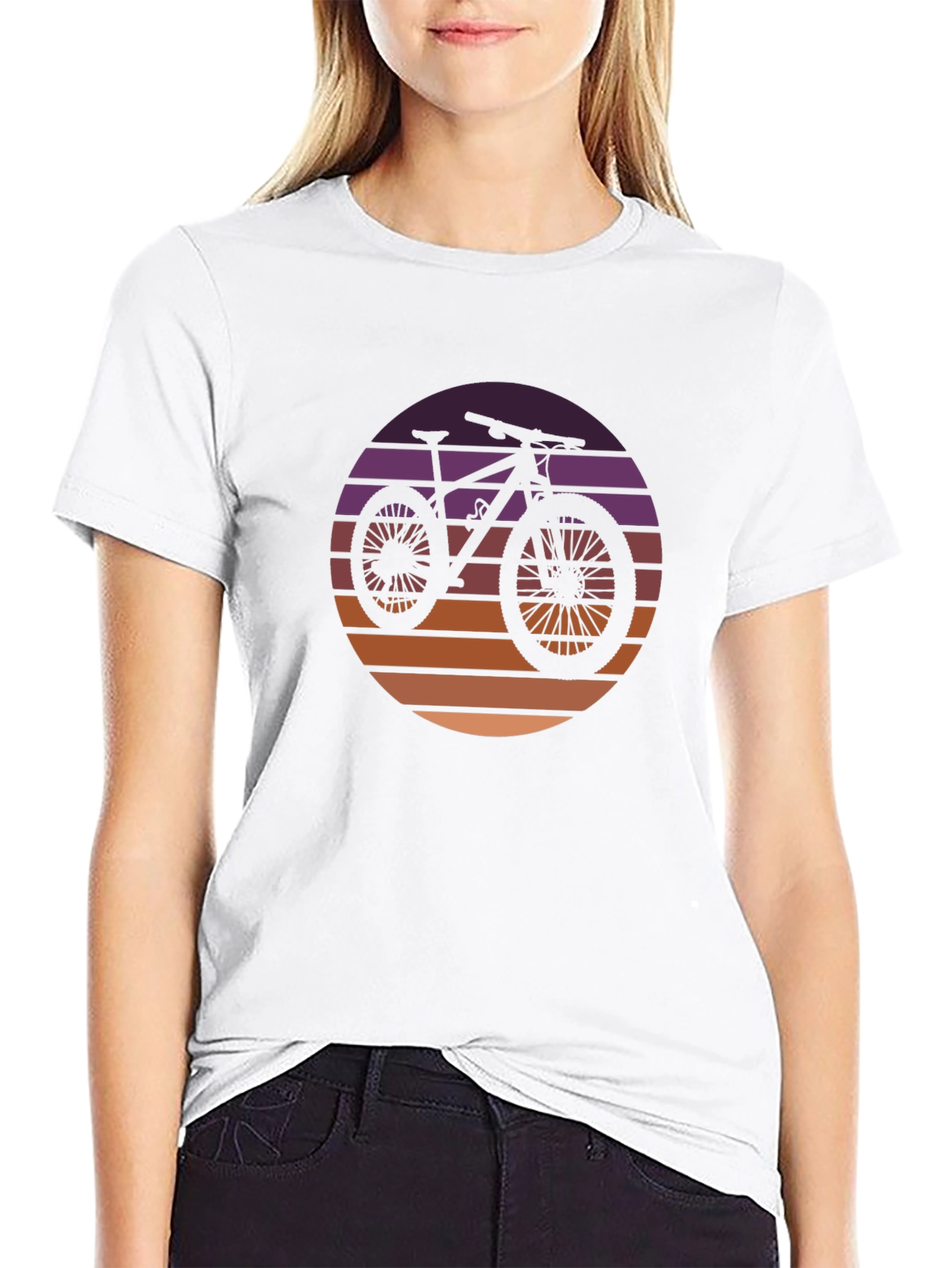 Sunset Bike Graphic Tee - Stylish Casual Wear