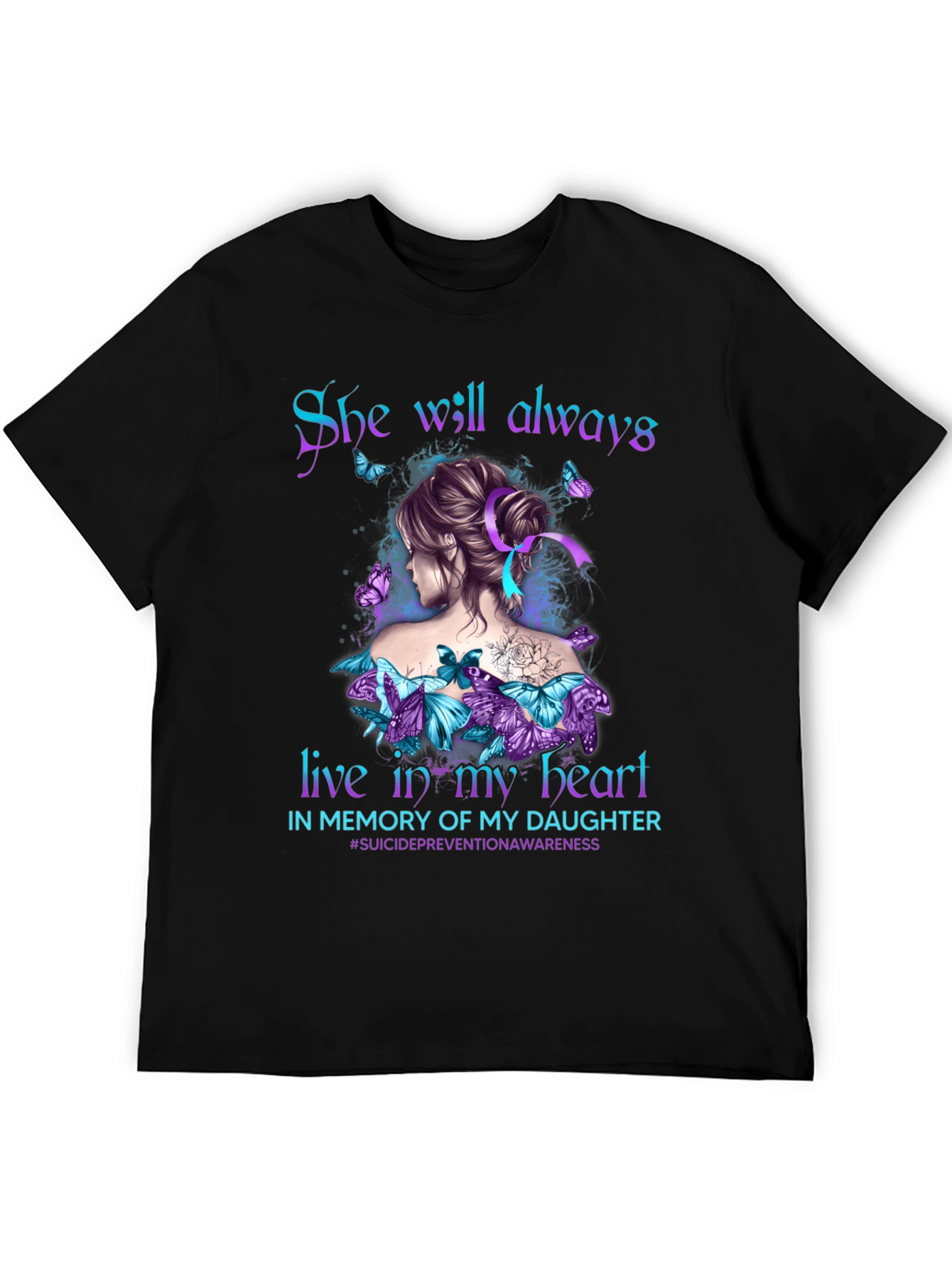 Suicide Prevention Awareness Daughter Memorial T-Shirt