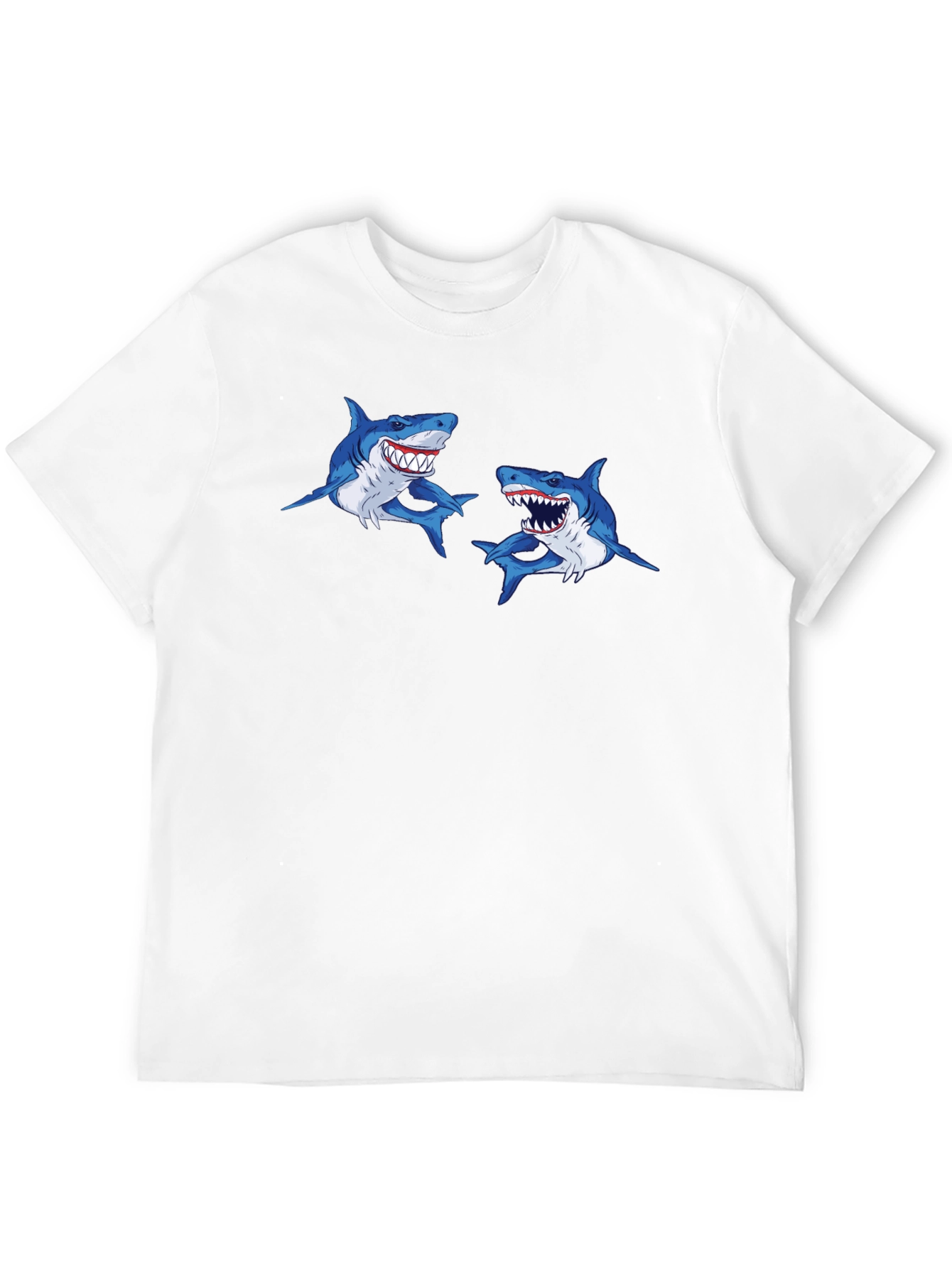 Shark Attack T-Shirt - Mens Black Graphic Tee