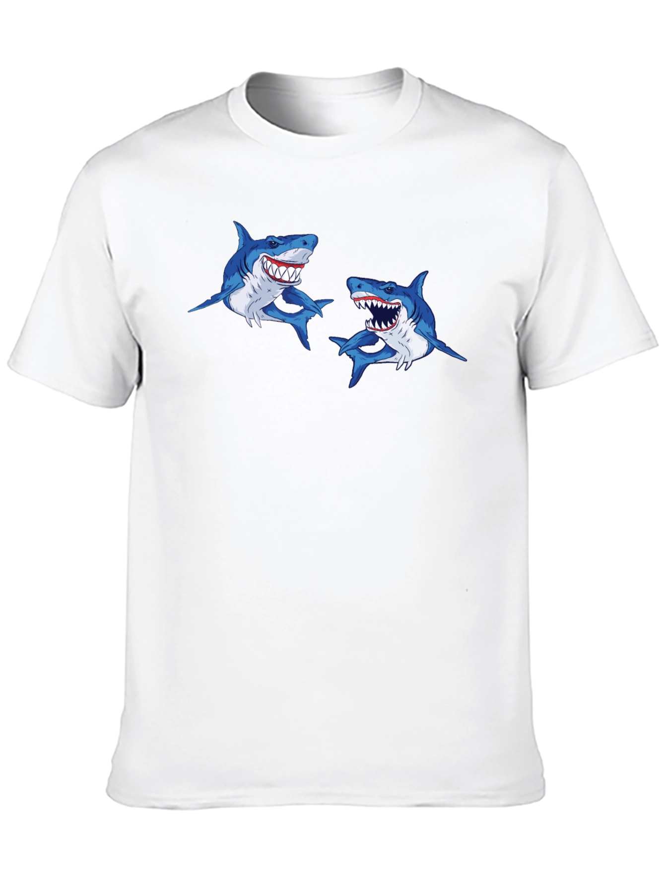 Shark Attack T-Shirt - Mens Black Graphic Tee