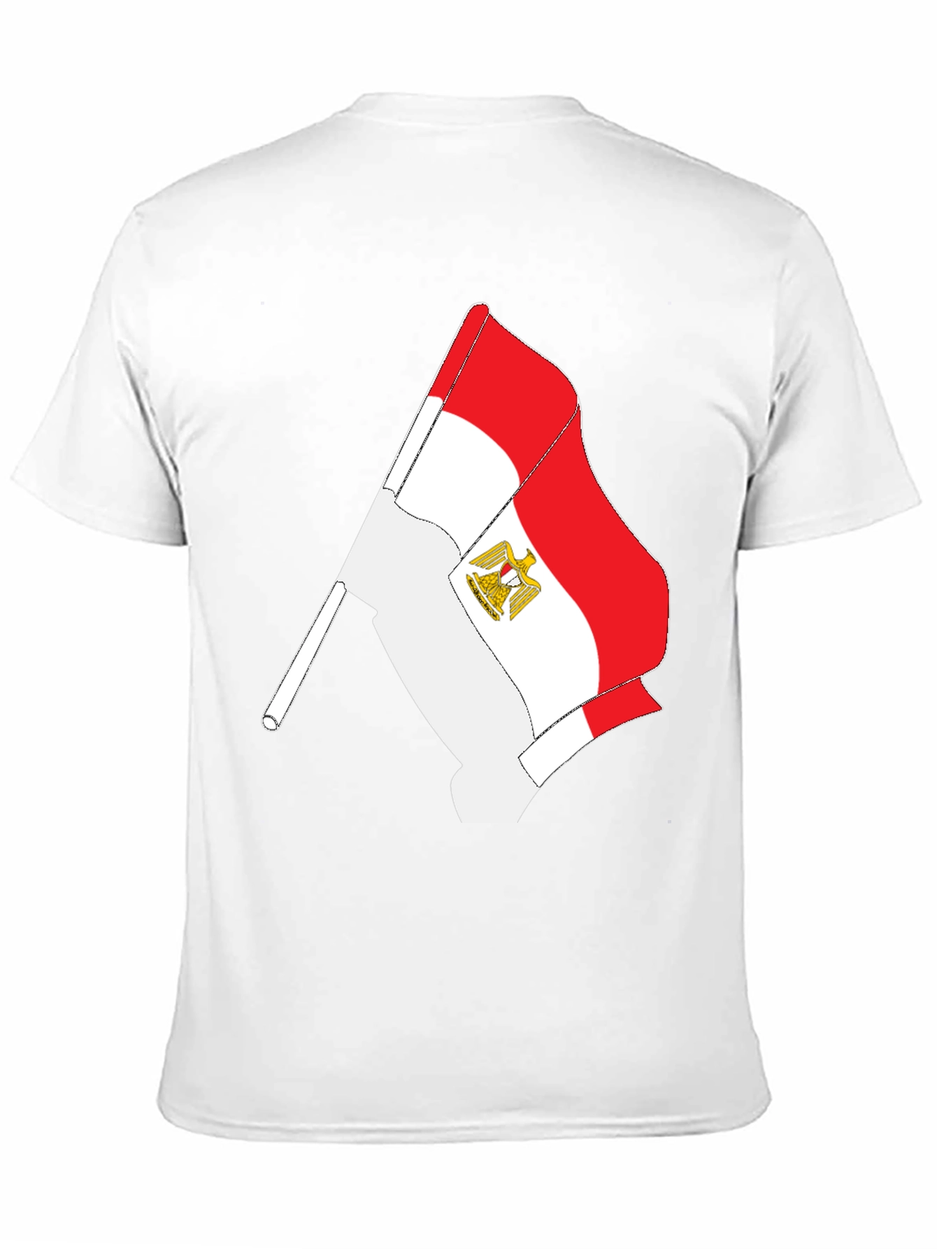 Egyptian Flag Graphic Tee - Black Cotton T-Shirt
