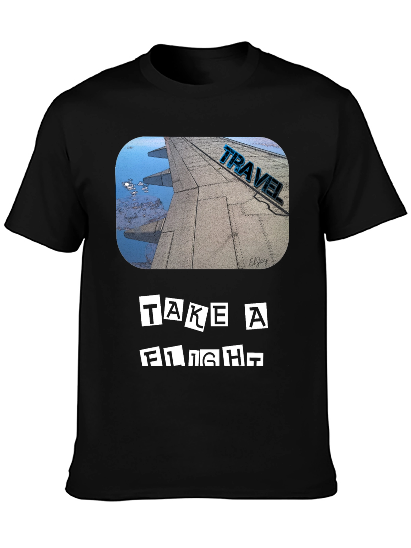 Take a Flight Travel Tee - Black