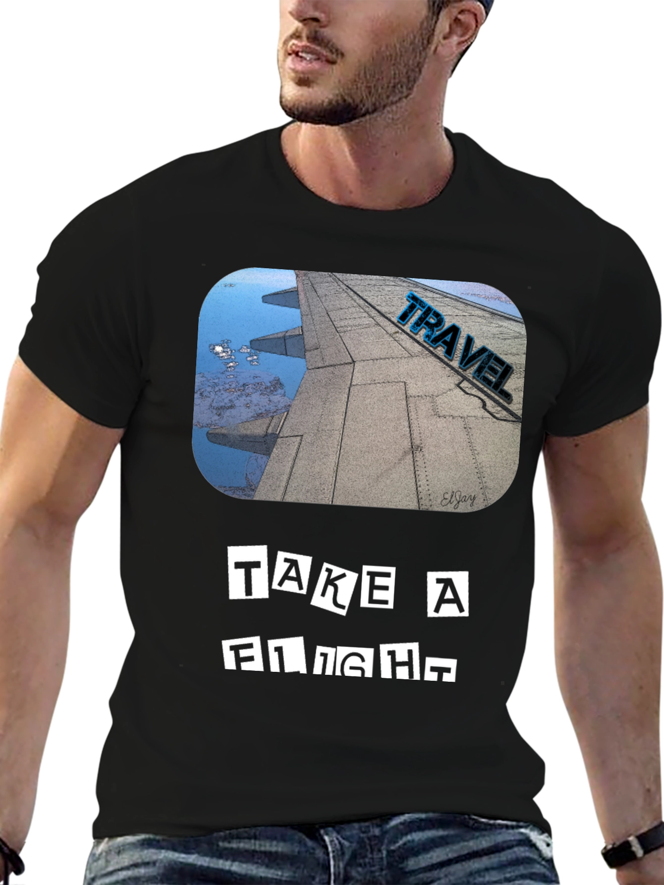 Take a Flight Travel Tee - Black