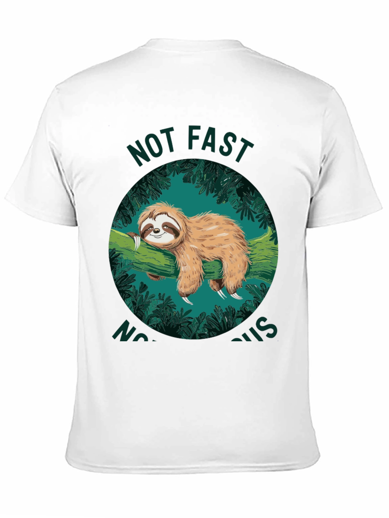 Not Fast Not Furious Sloth Graphic T-Shirt