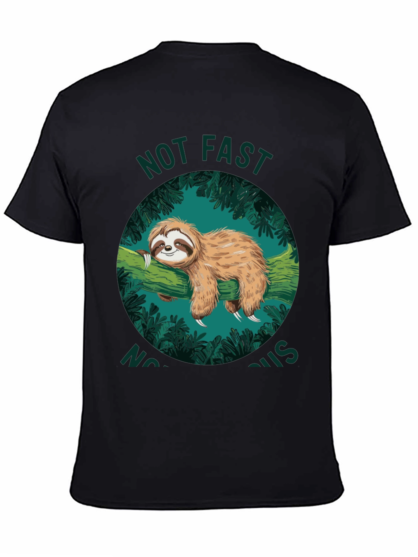 Not Fast Not Furious Sloth Graphic T-Shirt