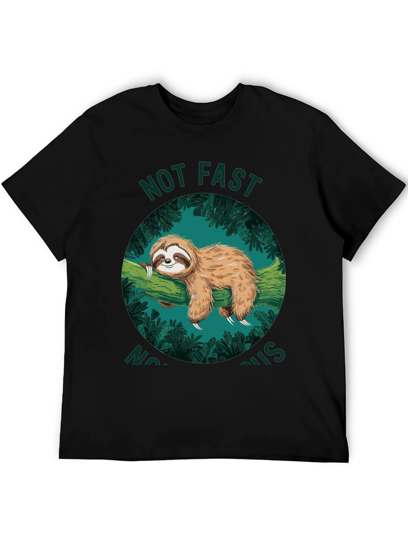 Not Fast Not Furious Sloth Graphic T-Shirt