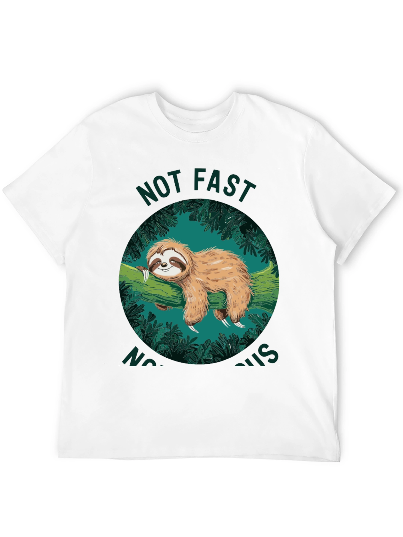 Not Fast Not Furious Sloth Graphic T-Shirt
