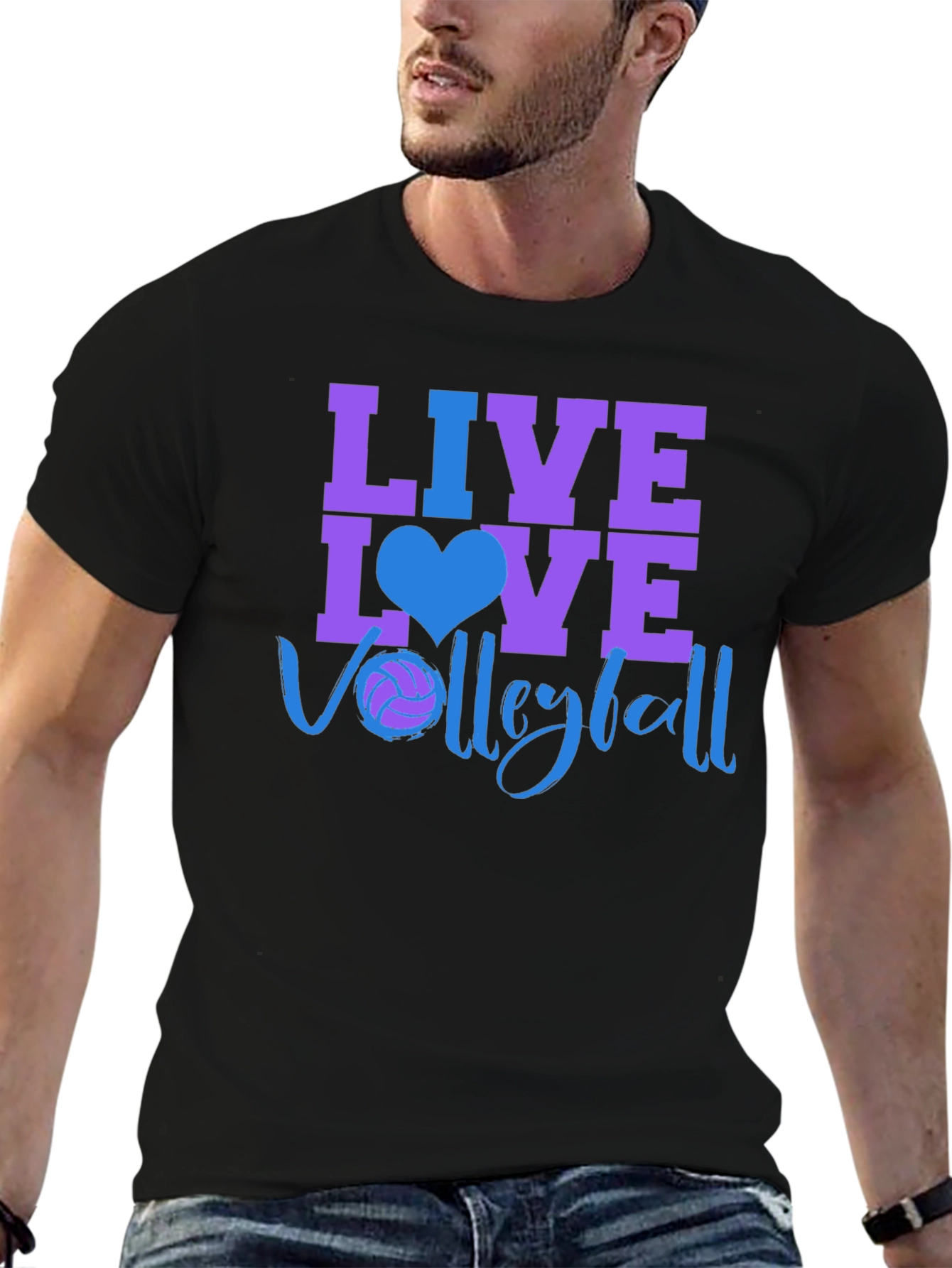 Live Love Volleyball Graphic T-Shirt