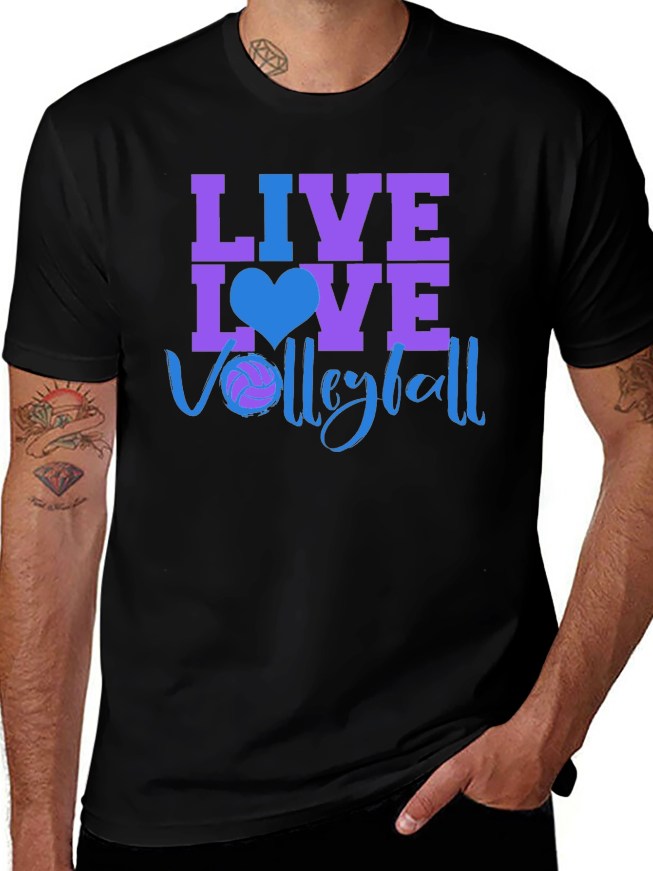 Live Love Volleyball Graphic T-Shirt
