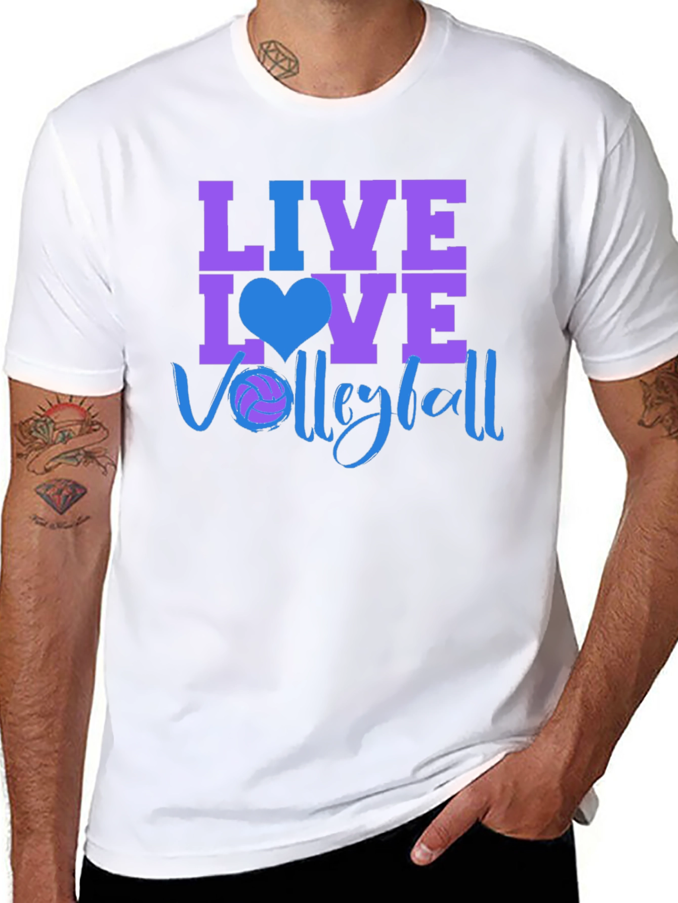 Live Love Volleyball Graphic T-Shirt
