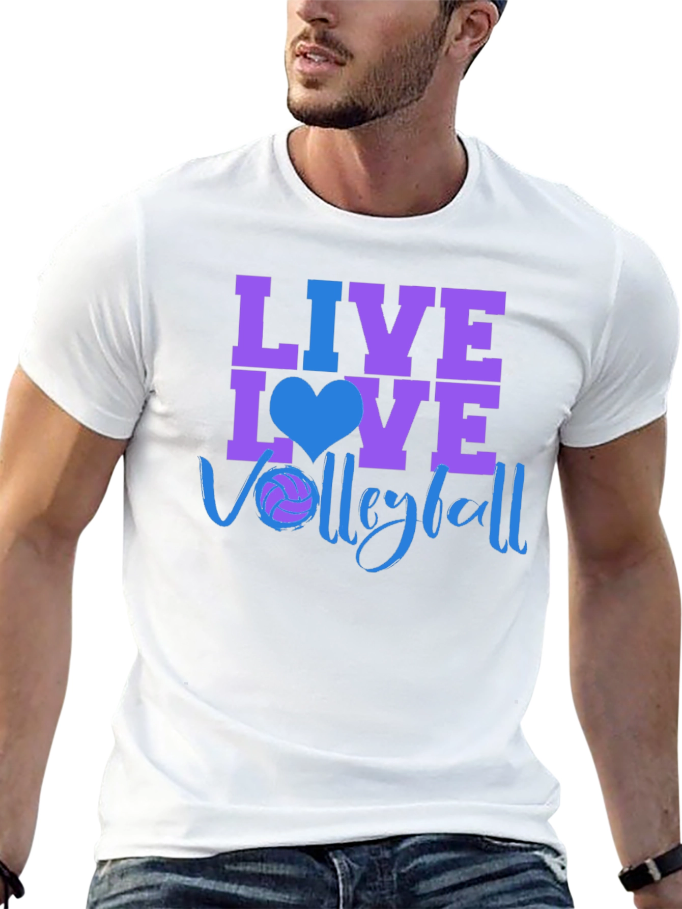 Live Love Volleyball Graphic T-Shirt