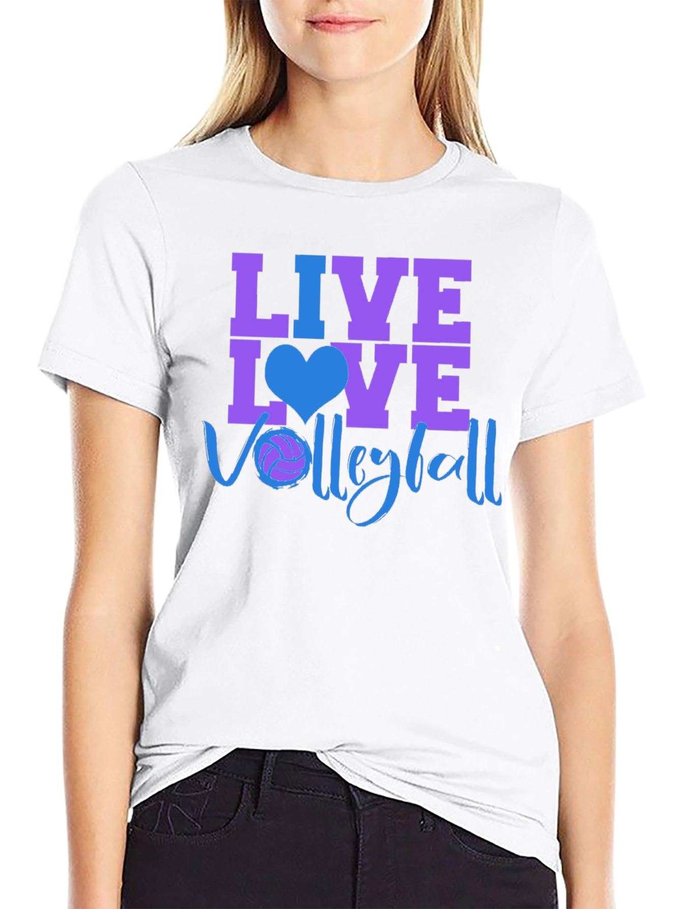 Live Love Volleyball Graphic T-Shirt