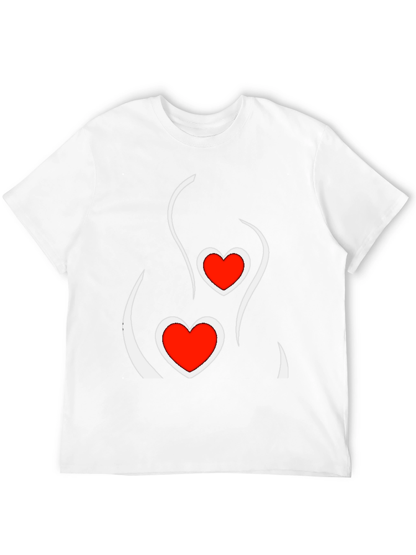 Heart Silhouette Graphic Tee - Modern Love Shirt