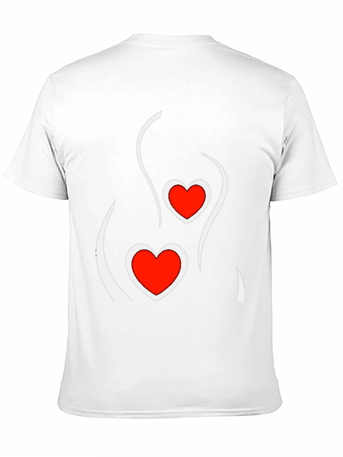 Heart Silhouette Graphic Tee - Modern Love Shirt