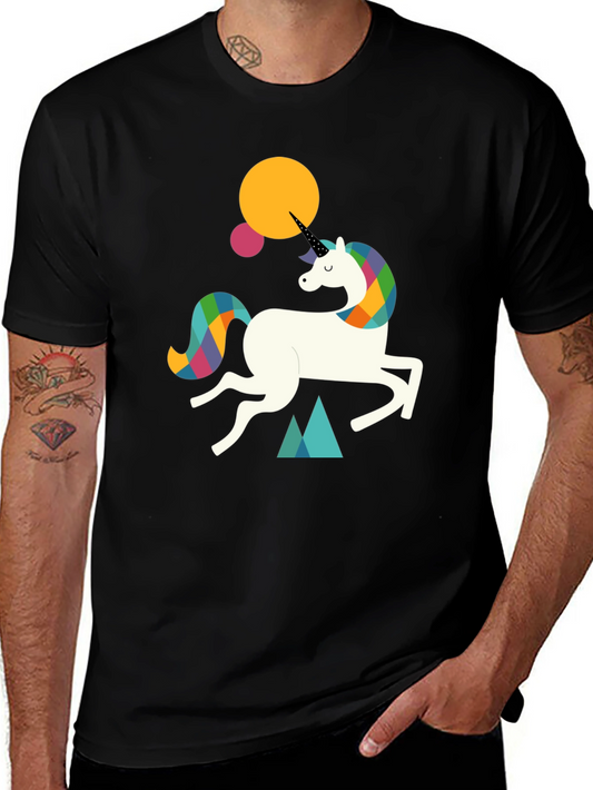 Unicorn Graphic Tee - Fun & Stylish Black T-Shirt