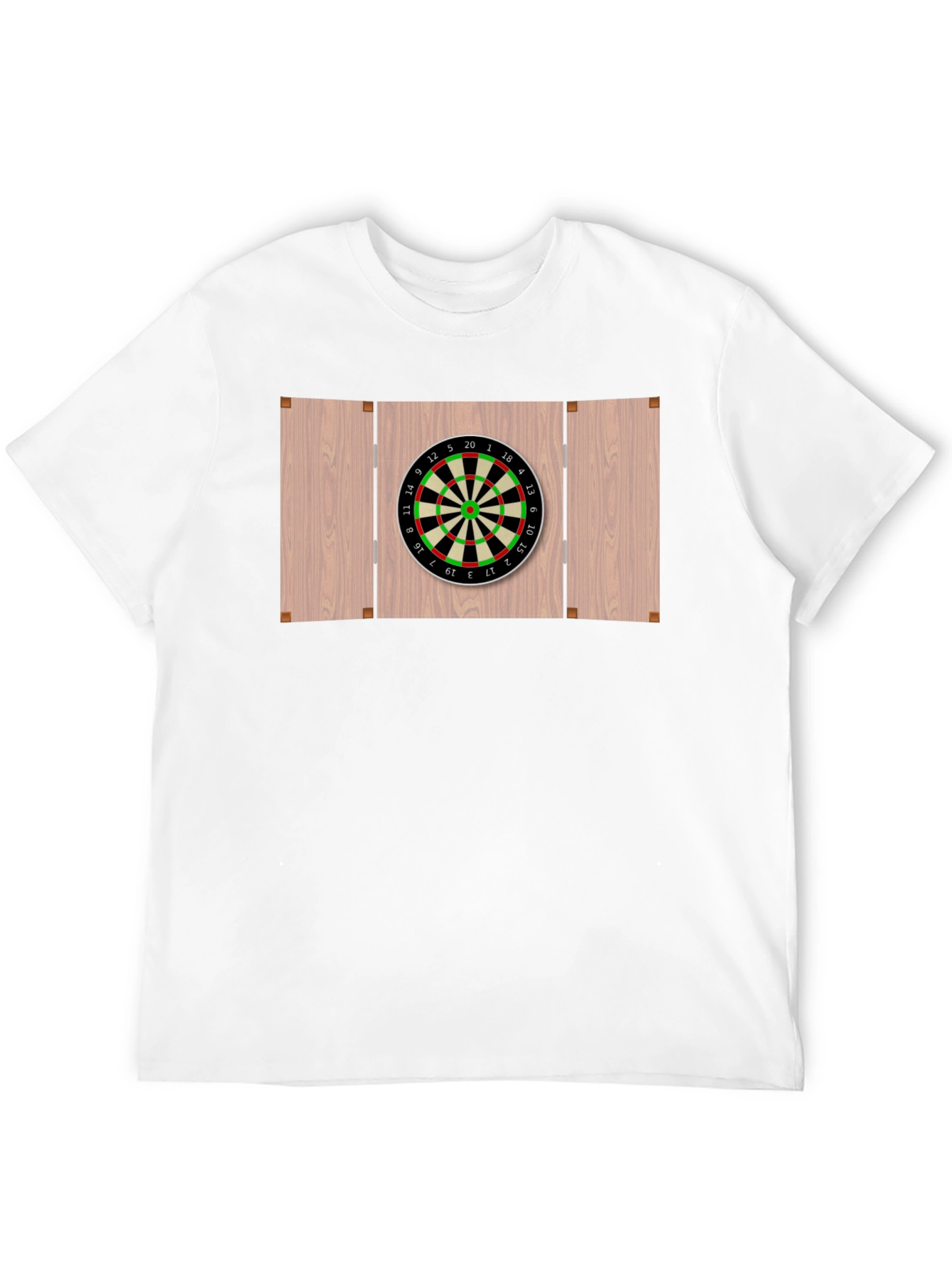 Darts Board Graphic Tee - Black Cotton Casual Wear