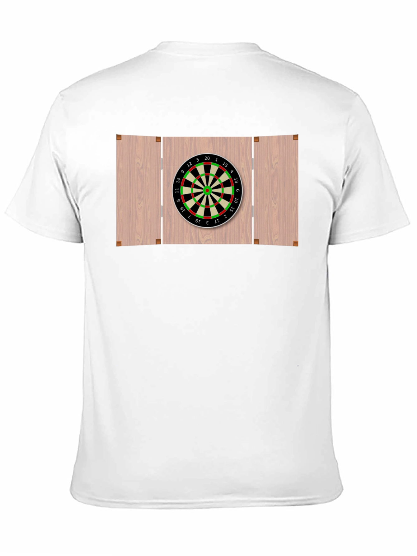 Darts Board Graphic Tee - Black Cotton Casual Wear