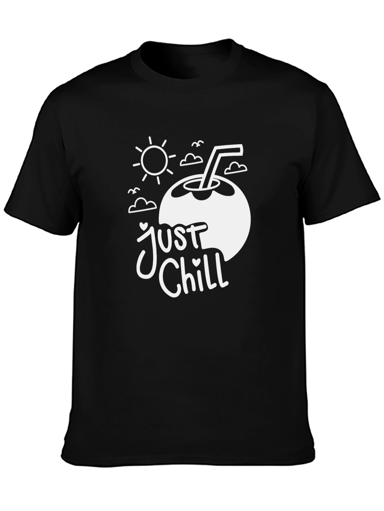 Just Chill Coconut Tee - Black
