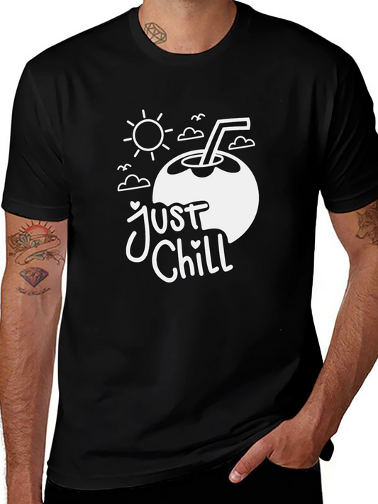 Just Chill Coconut Tee - Black